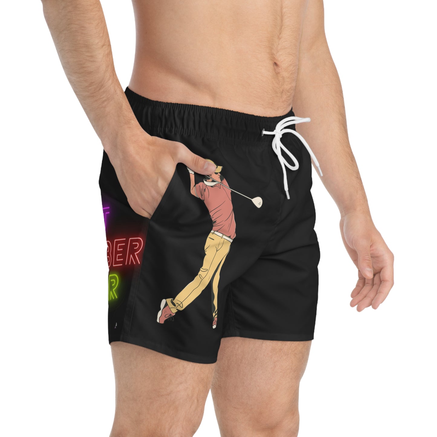 Swim Trunks: Golf Black