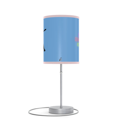 Lamp on a Stand, US|CA plug: Baseball Lite Blue