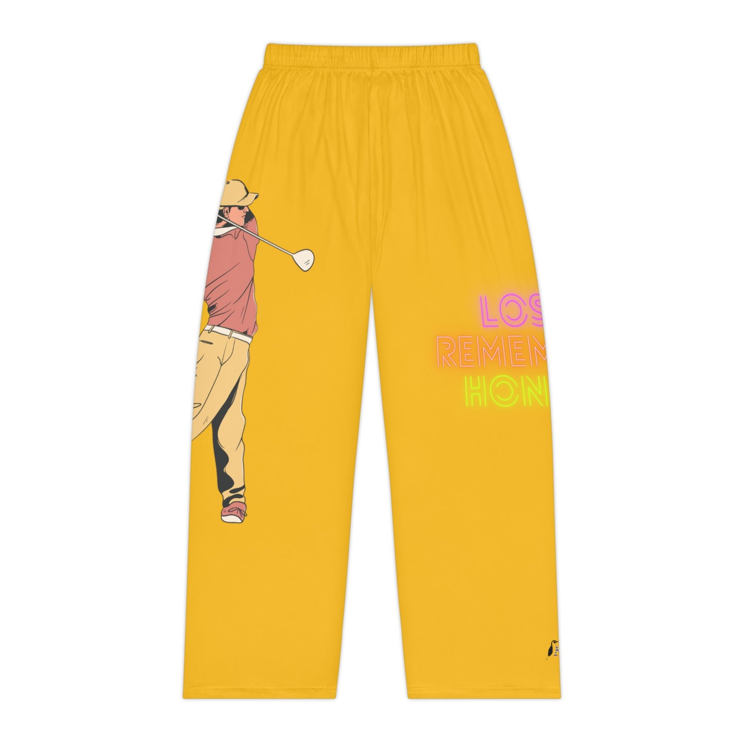 Pambabaeng Pajama Pants: Golf Yellow