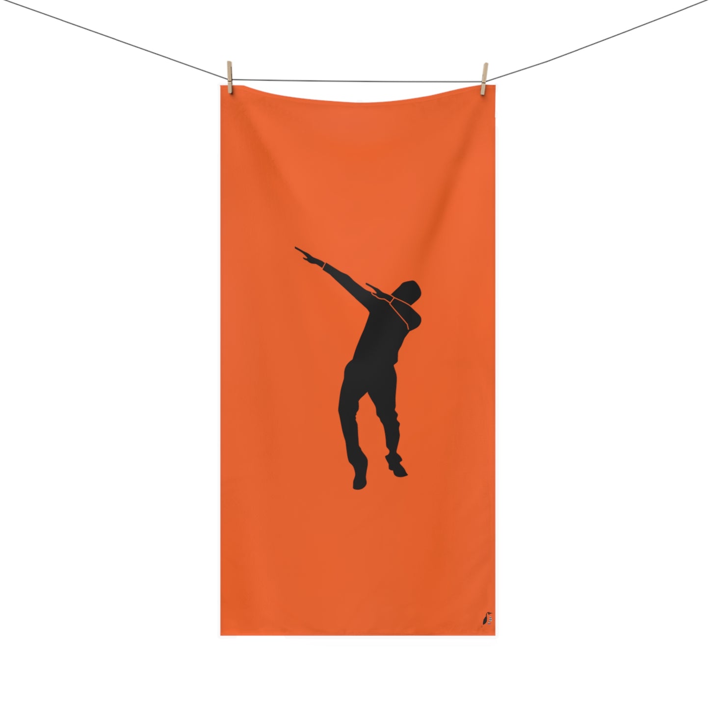 Mink-Cotton Towel: Dance Orange