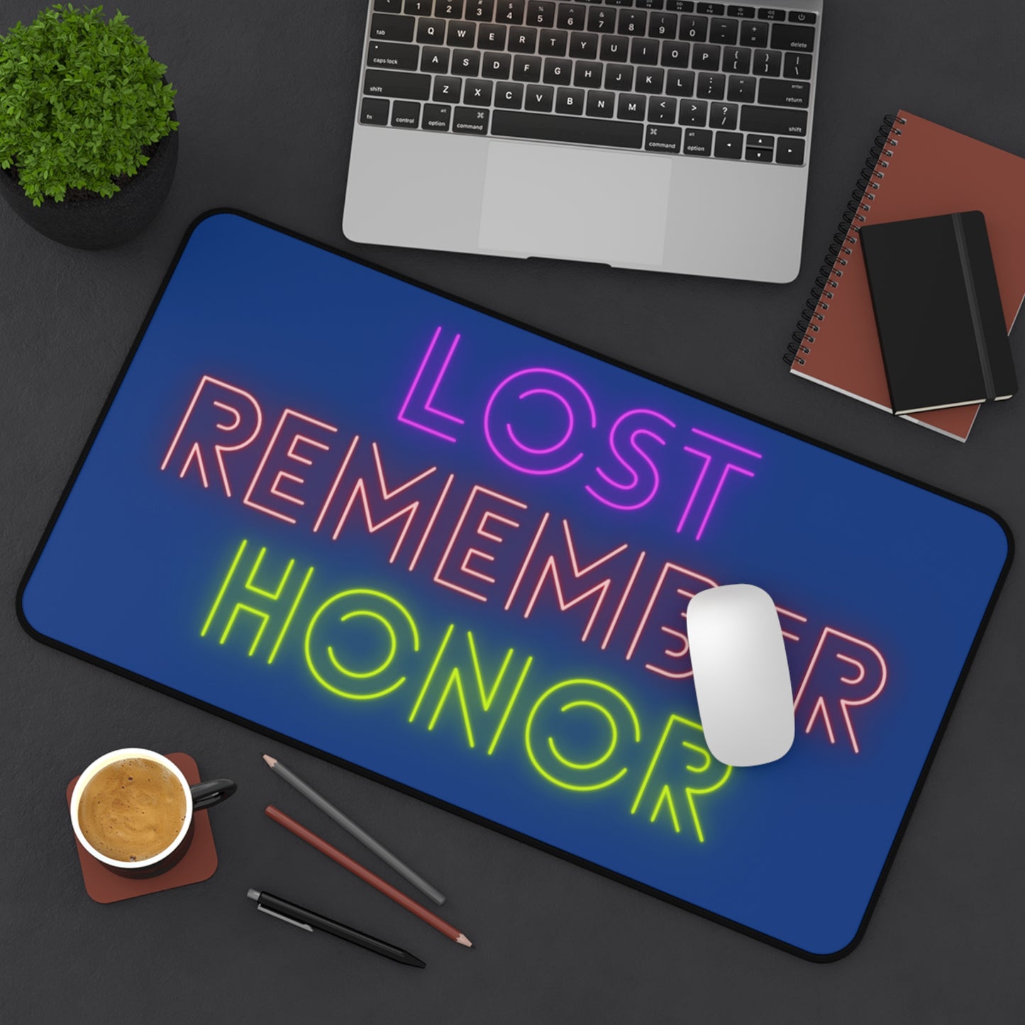 Desk Mat: Lost Remember Honor Dark Blue