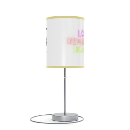 Lamp on a Stand, US|CA plug: Crazy Penguin World Logo White