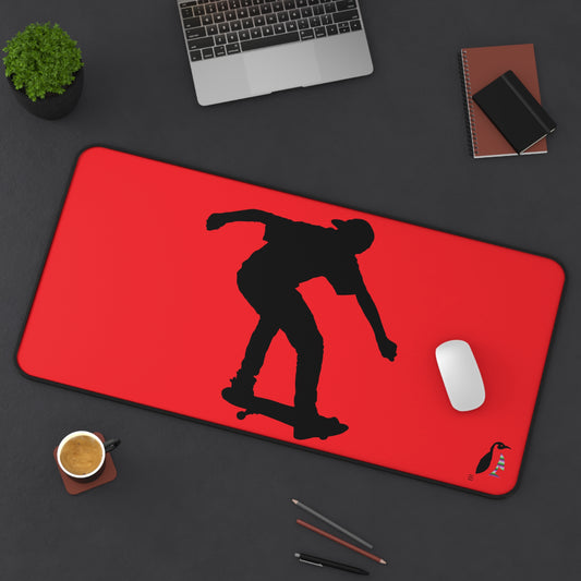 Desk Mat: Skateboarding Red