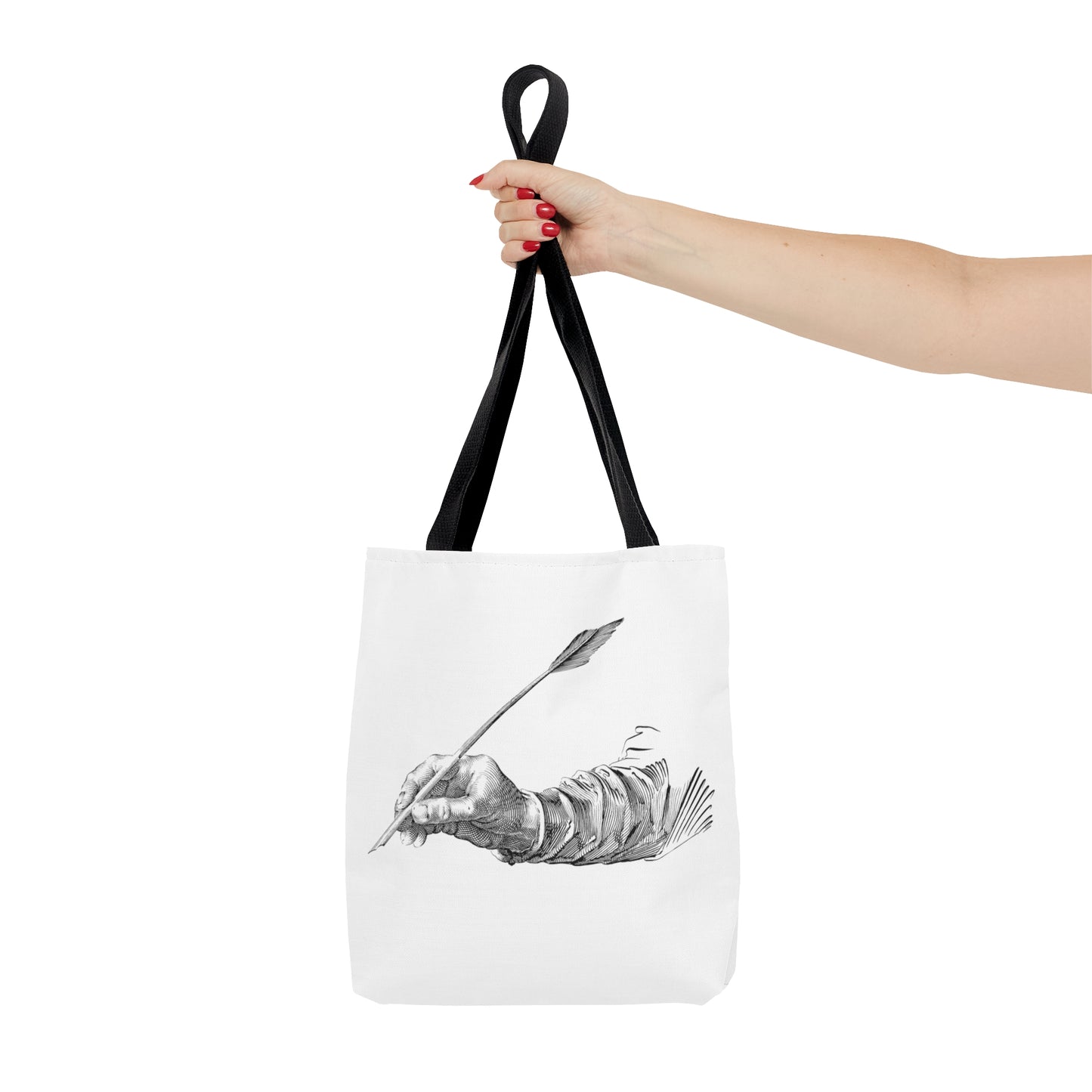 Tote Bag: Writing Lite Grey