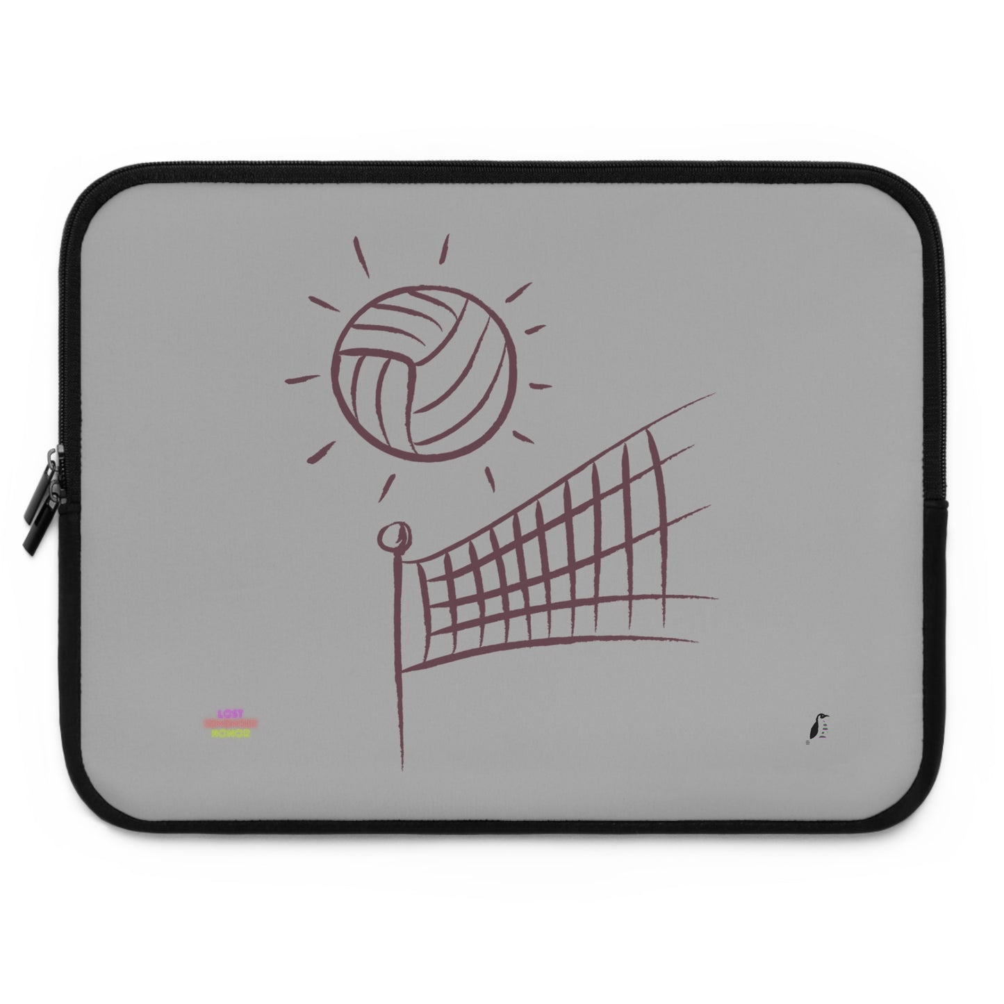 Laptop Sleeve: Volleyball Lite Grey