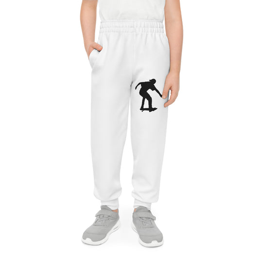 Youth Joggers: Skateboarding White