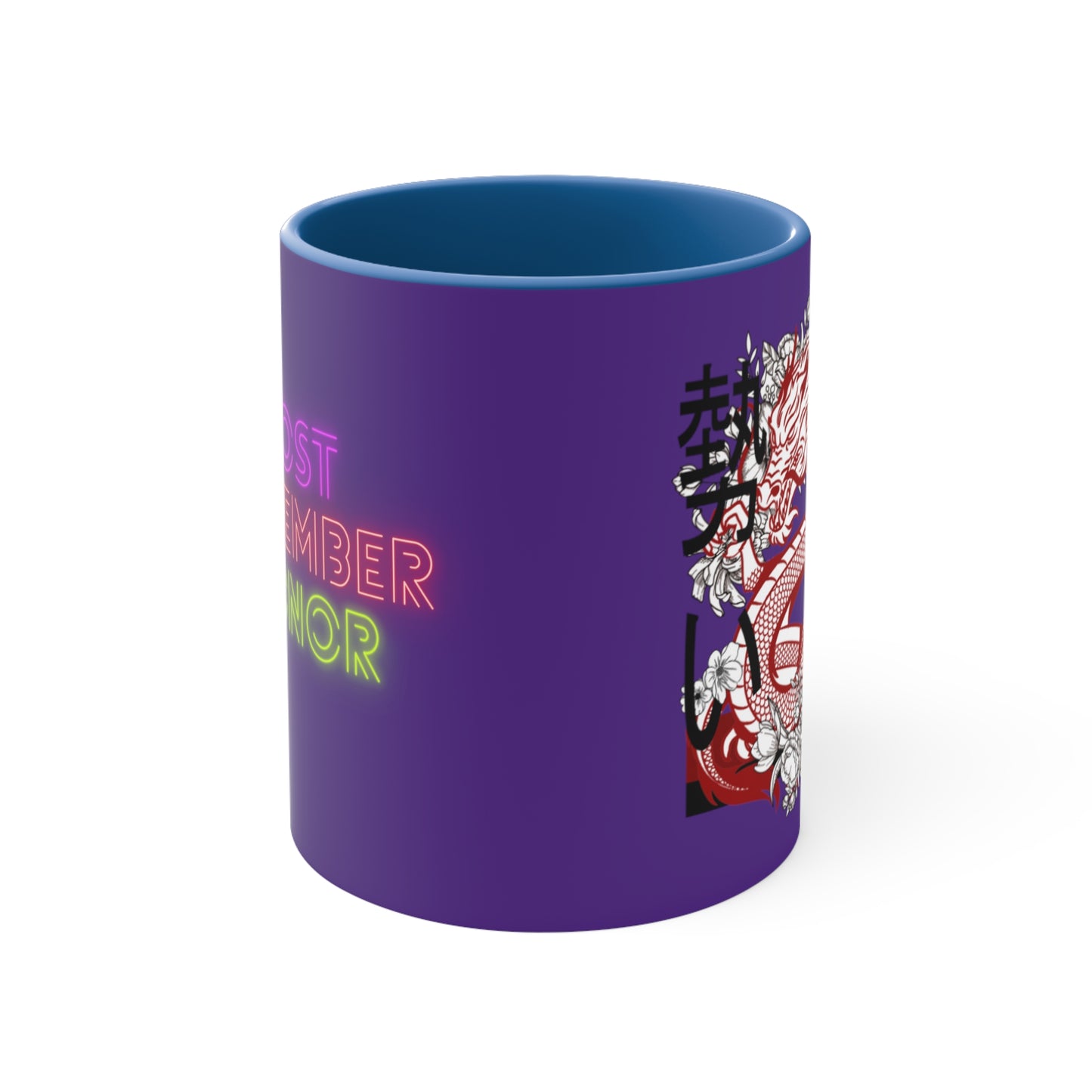 Accent Coffee Mug, 11oz: Dragons Purple
