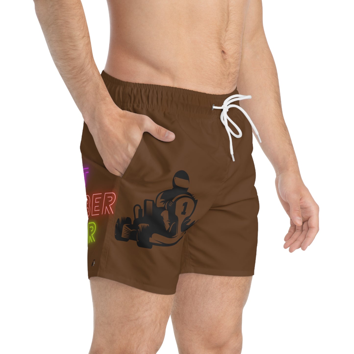 Swim Trunks: Racing Brown