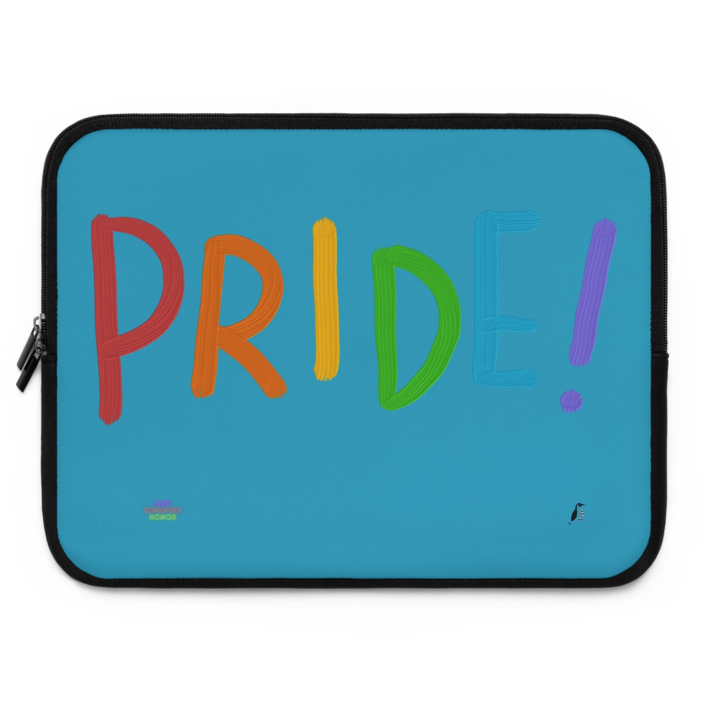 Laptop Sleeve: LGBTQ Pride Turquoise