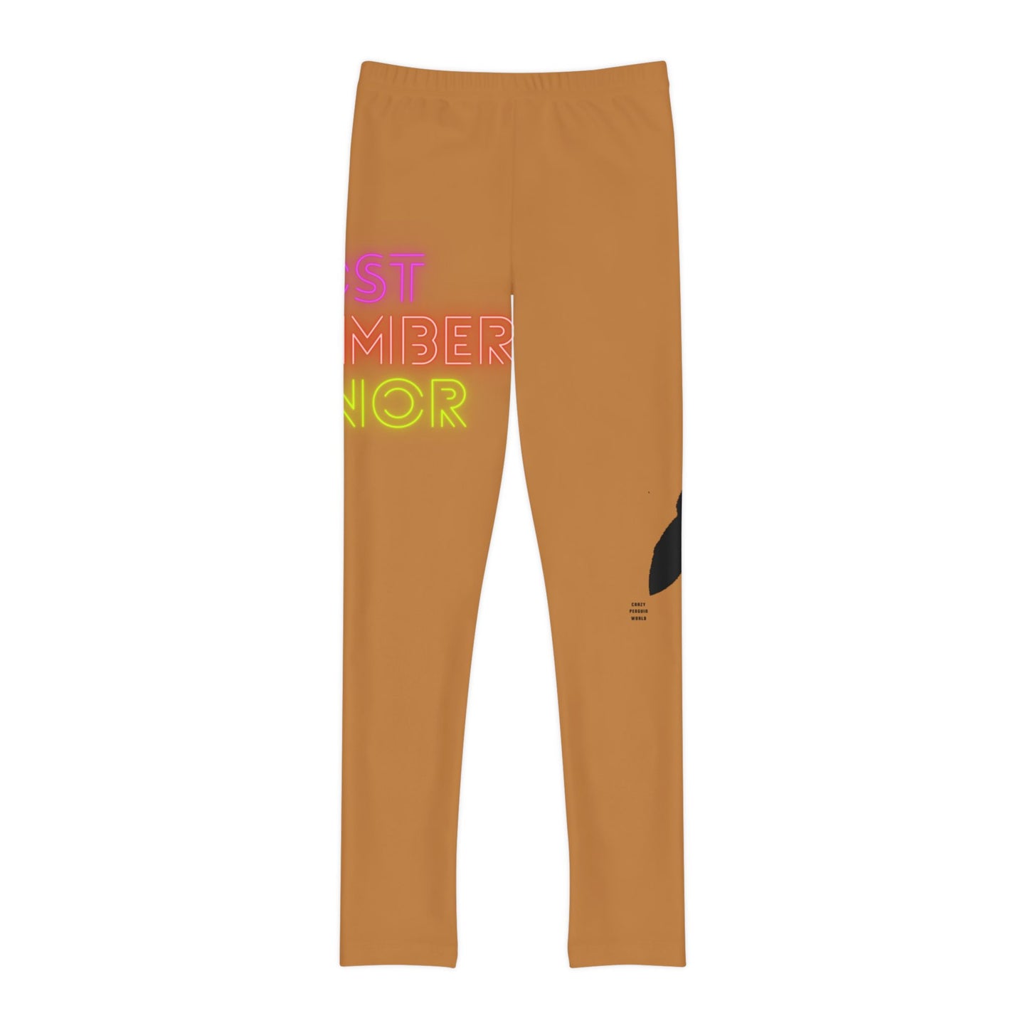 Youth Full-Length Leggings: Lost Remember Honor Lite Brown