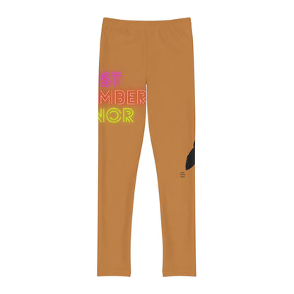 Youth Full-Length Leggings: Lost Remember Honor Lite Brown