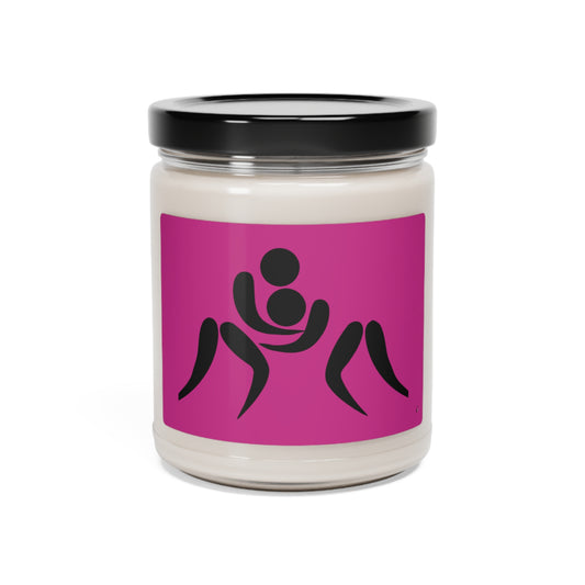 Scented Soy Candle, 9oz: Wrestling Pink