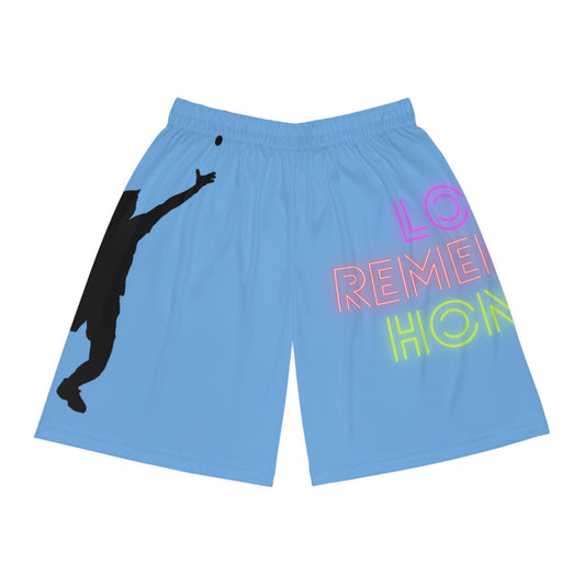 Basketball Shorts: Tennis Lite Blue