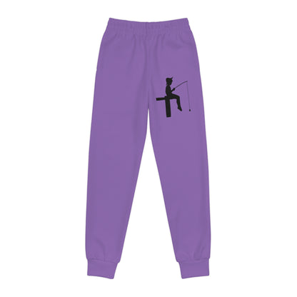 Youth Joggers: Fishing Lite Purple