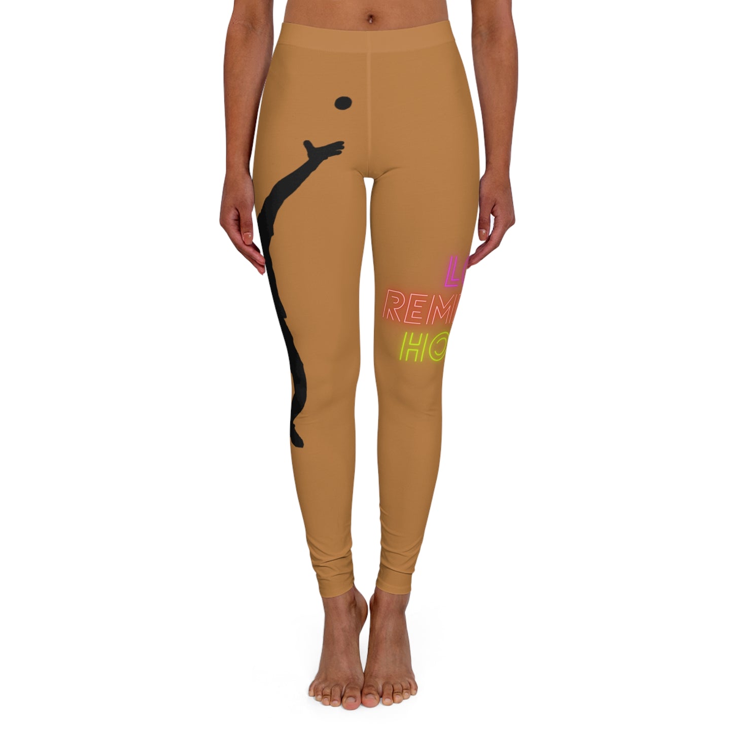 Women's Spandex Leggings: Tennis Lite Brown