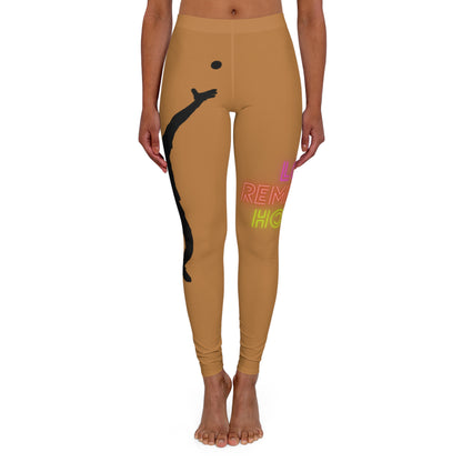 Women's Spandex Leggings: Tennis Lite Brown