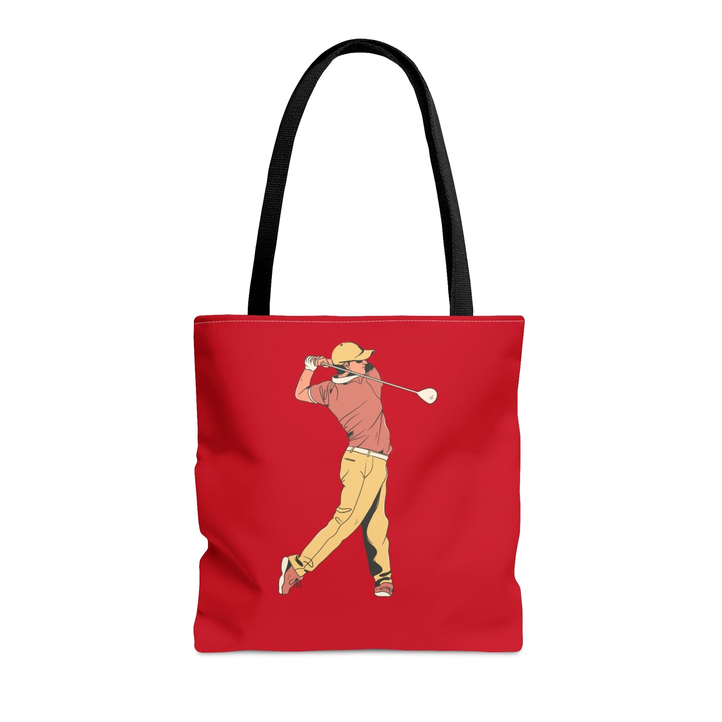 Tote Bag: Golf Dark Red