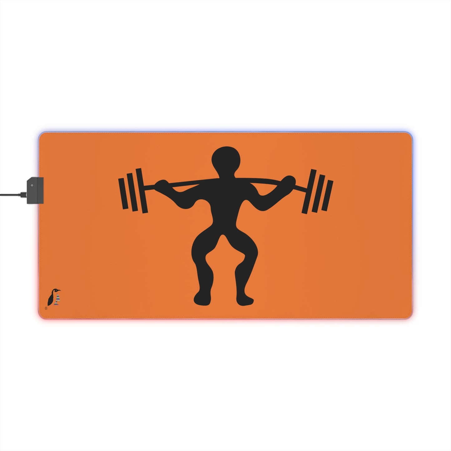 LED Gaming Mouse Pad: Weightlifting Crusta