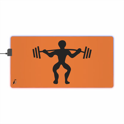 LED Gaming Mouse Pad: Weightlifting Crusta