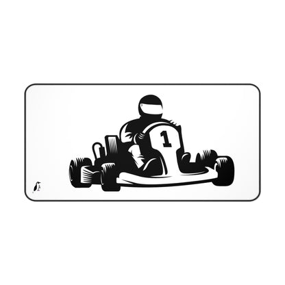 Desk Mat: Racing White