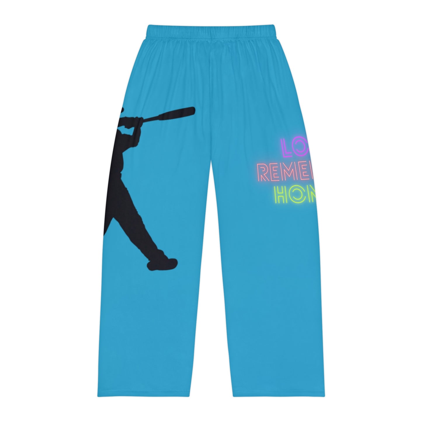 Panlalaking Pajama Pantalon: Baseball Turquoise 