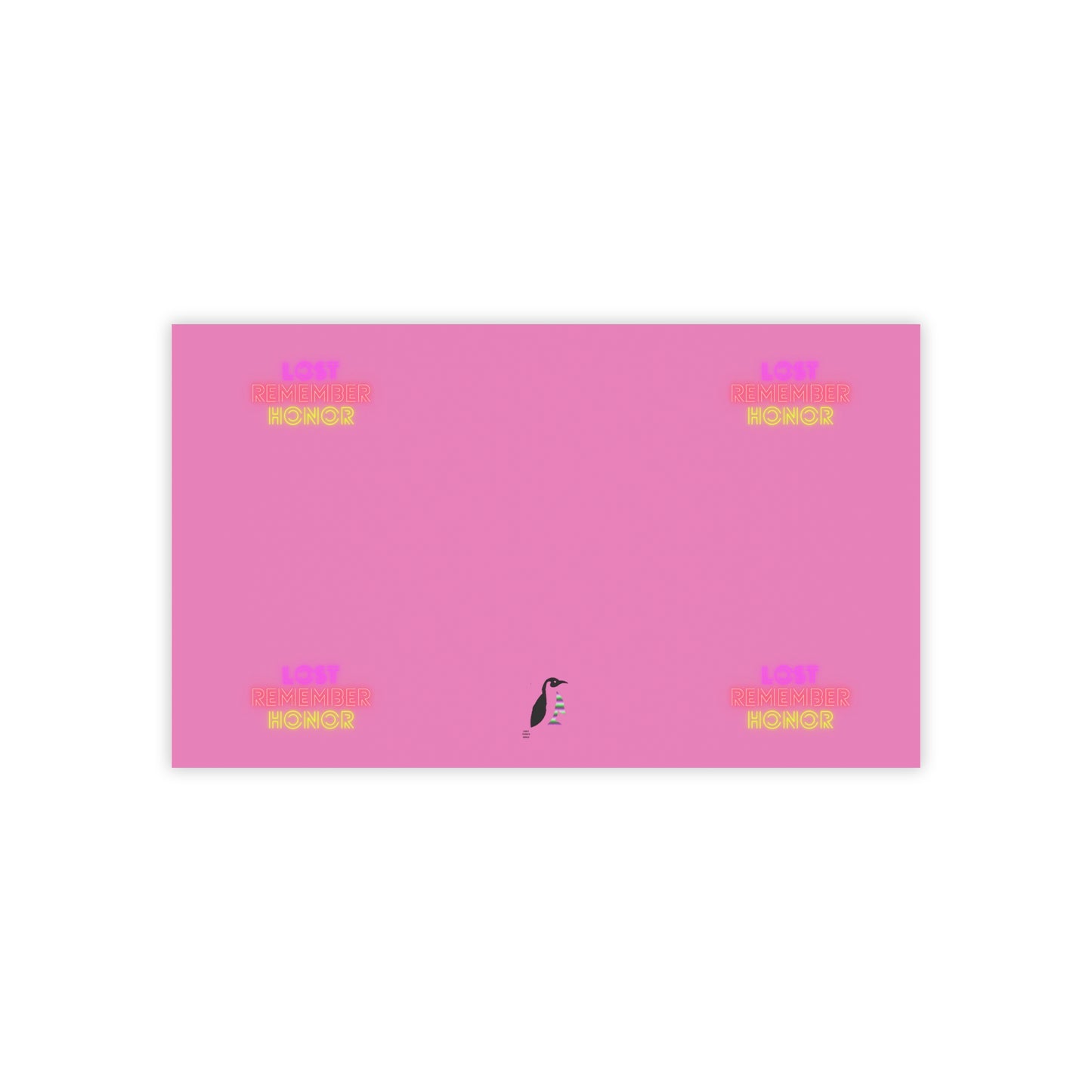 Post-it® Note Pads: Lost Remember Honor Lite Pink