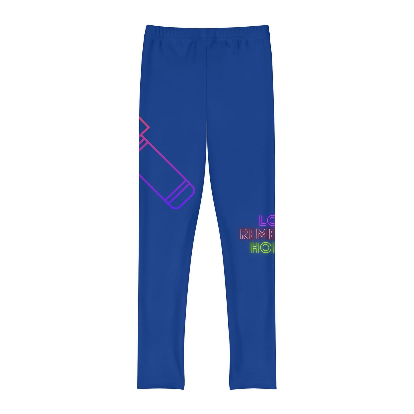 Youth Full-Length Leggings: Music Dark Blue