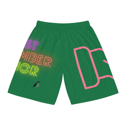 Basketball Shorts: Fight Cancer Dark Green