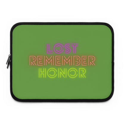 Laptop Sleeve: Lost Remember Honor Green