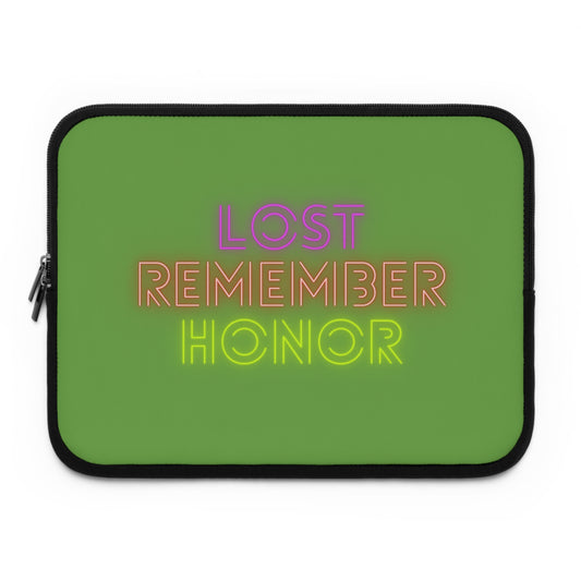 Laptop Sleeve: Lost Remember Honor Green