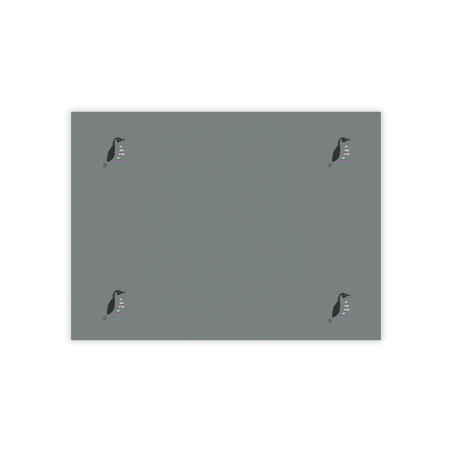 Post-it® Note Pads: Crazy Penguin World Logo Dark Grey