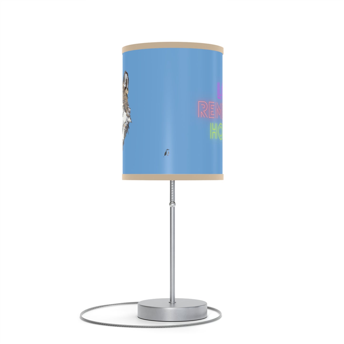 Lamp on a Stand, US|CA plug: Wolves Lite Blue