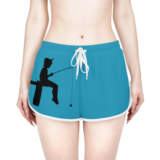 Women's Relaxed Shorts: Fishing Turquoise
