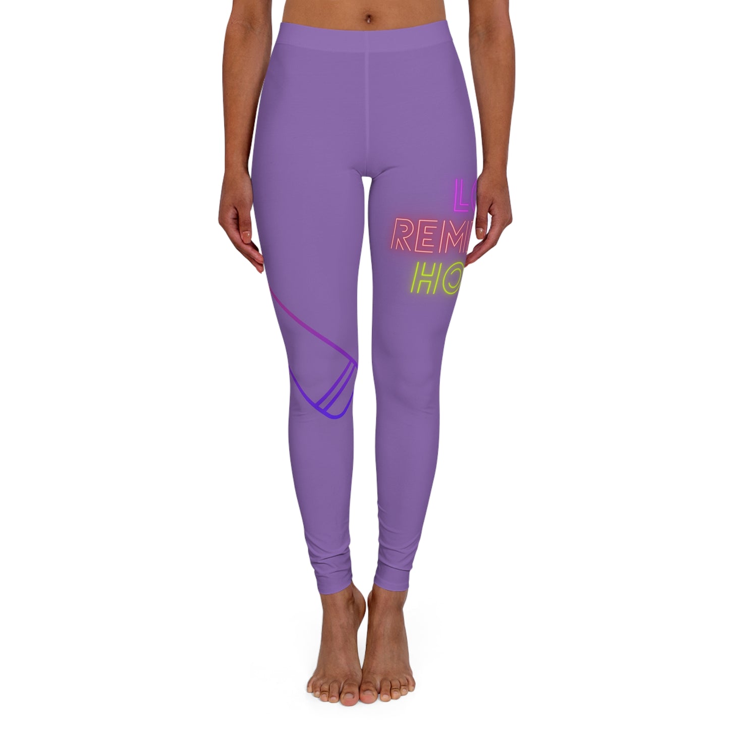 Women's Spandex Leggings: Music Lite Purple