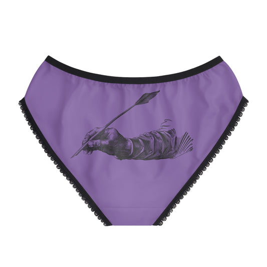 Women's Briefs: Writing Lite Purple