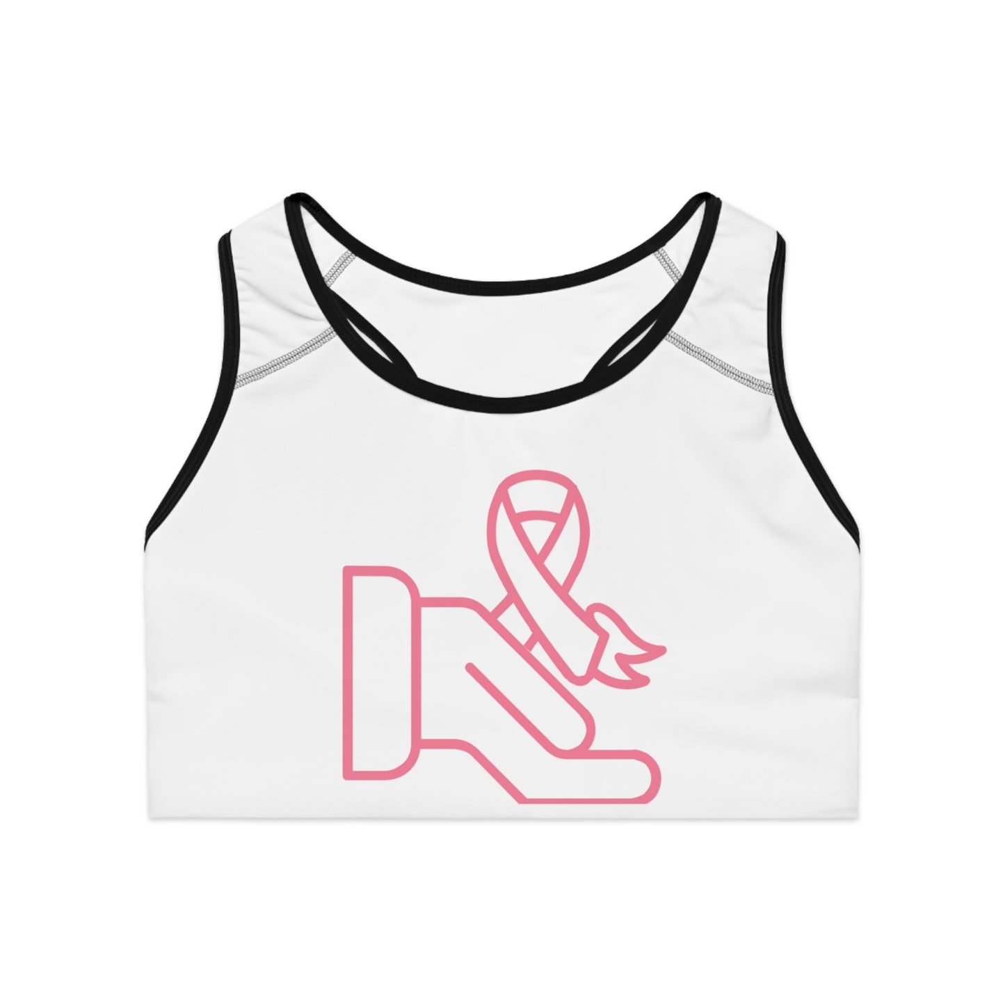 Sports Bra: Fight Cancer White