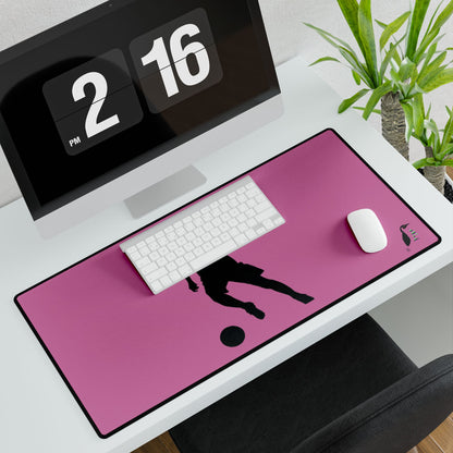 Desk Mats: Soccer Lite Pink