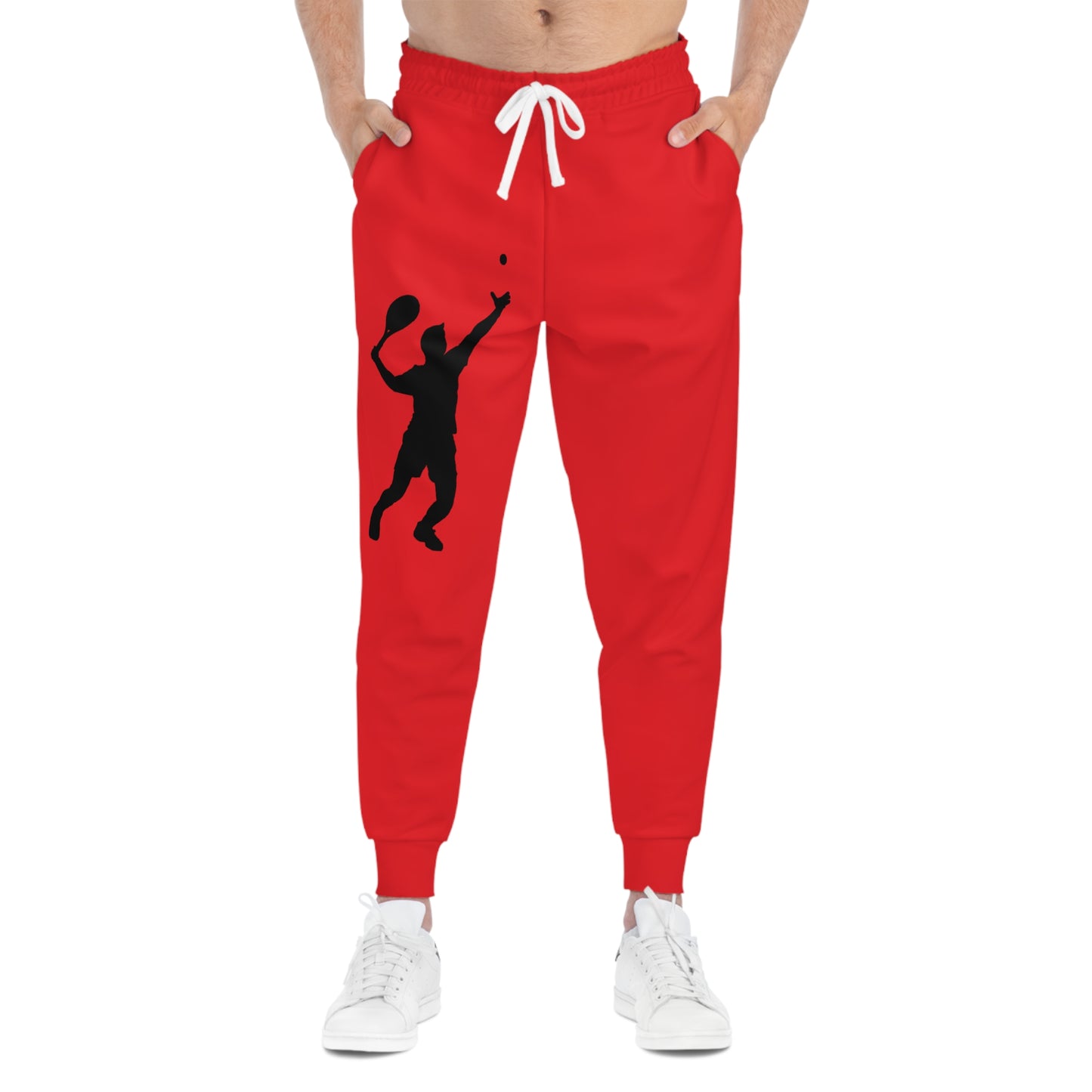 Athletic Joggers: Tennis Red