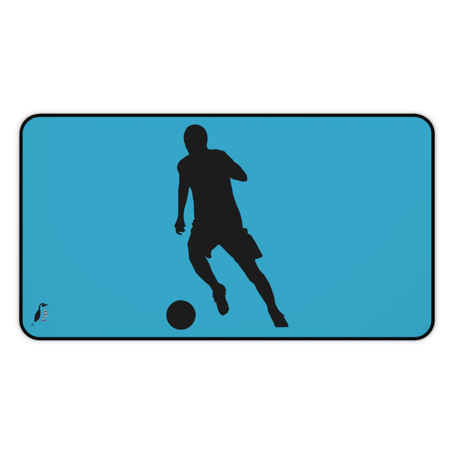 Desk Mat: Soccer Turquoise