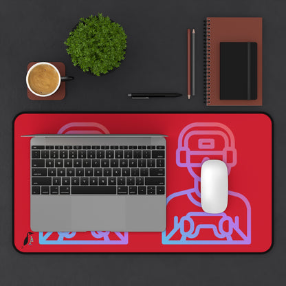 Desk Mat: Gaming Dark Red