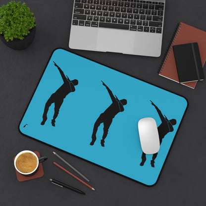 Desk Mat: Dance Turquoise