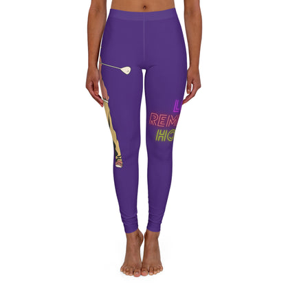 Women's Spandex Leggings: Golf Purple