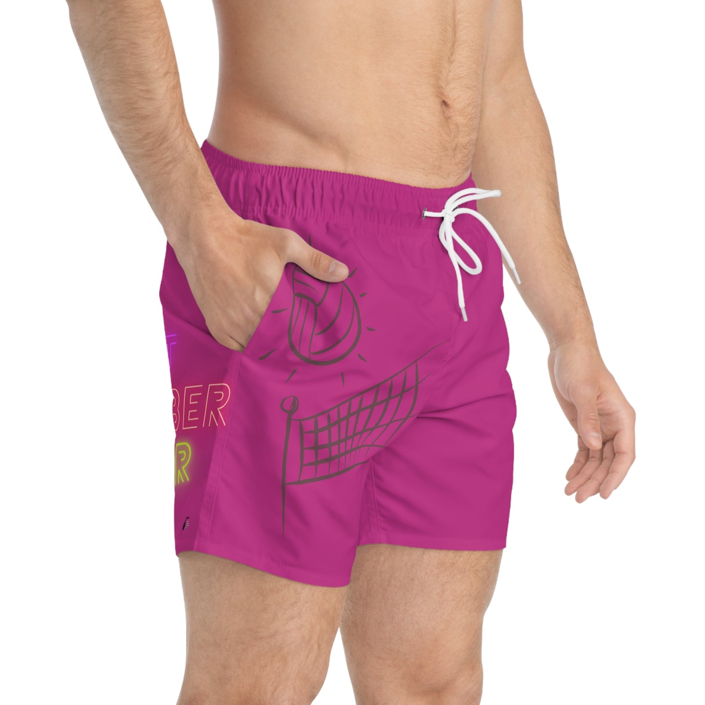 Swim Trunks: Volleyball Pink