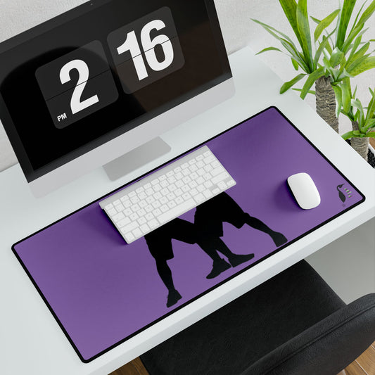 Desk Mats: Basketball Lite Purple