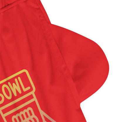 Basketball Rib Shorts: Bowling Red