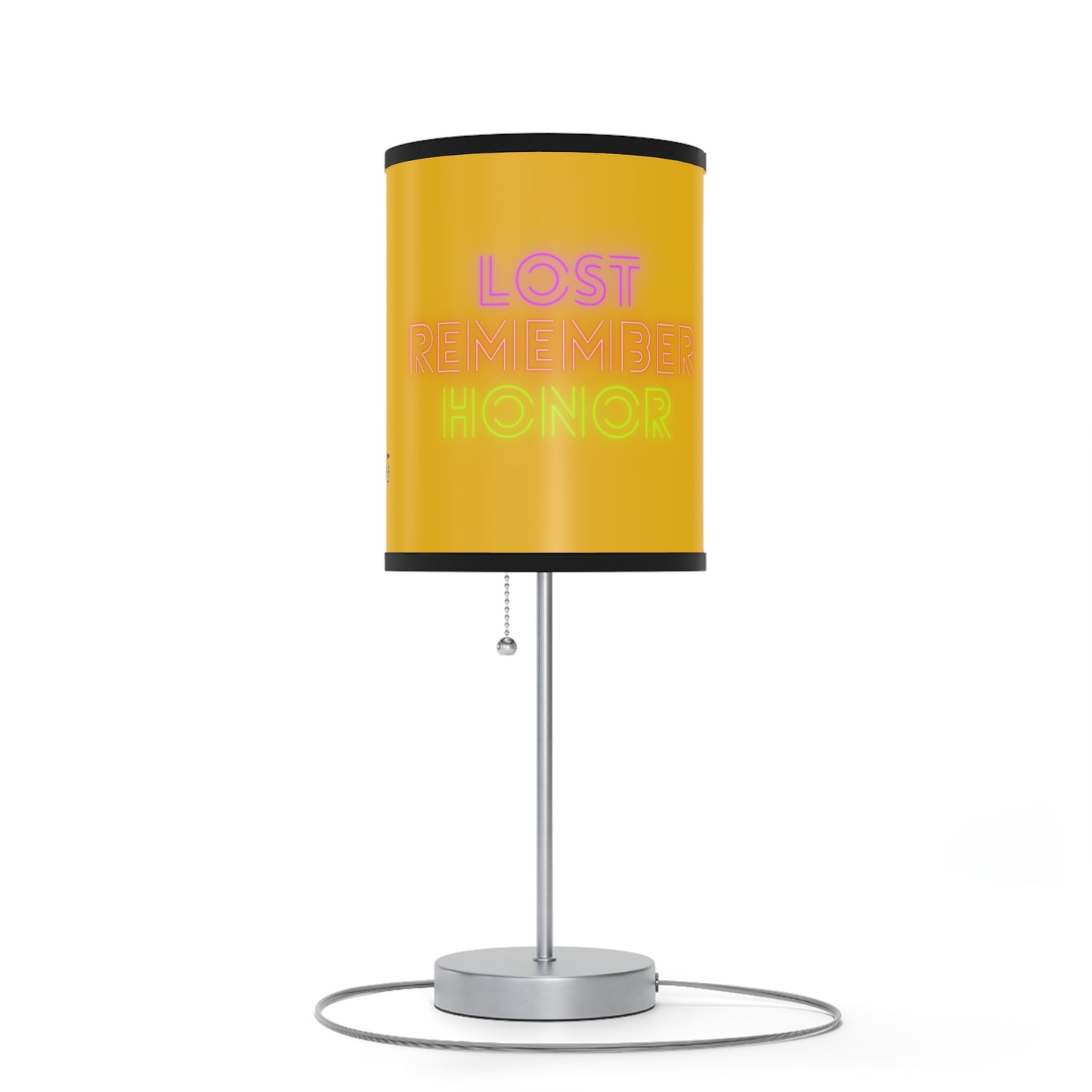 Lamp on a Stand, US|CA plug: Writing Yellow