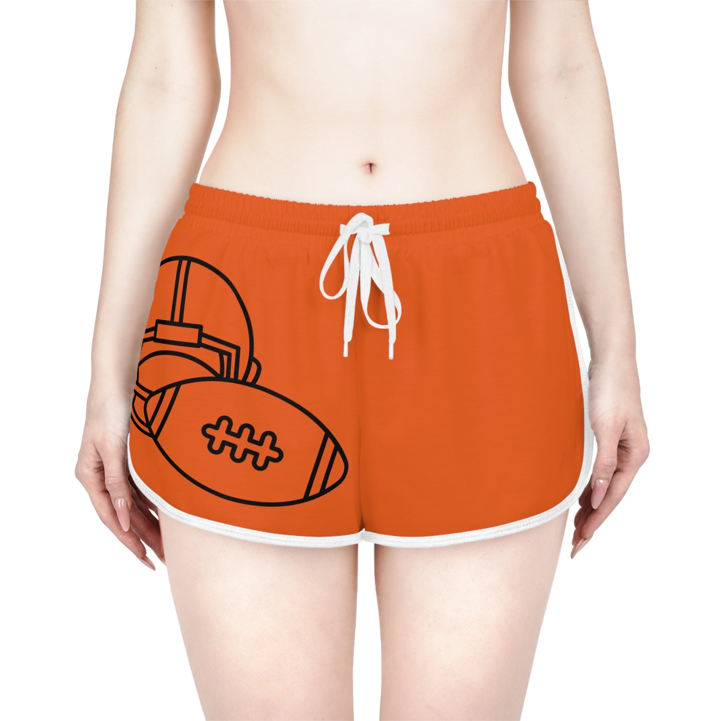 Women's Relaxed Shorts: Football Orange