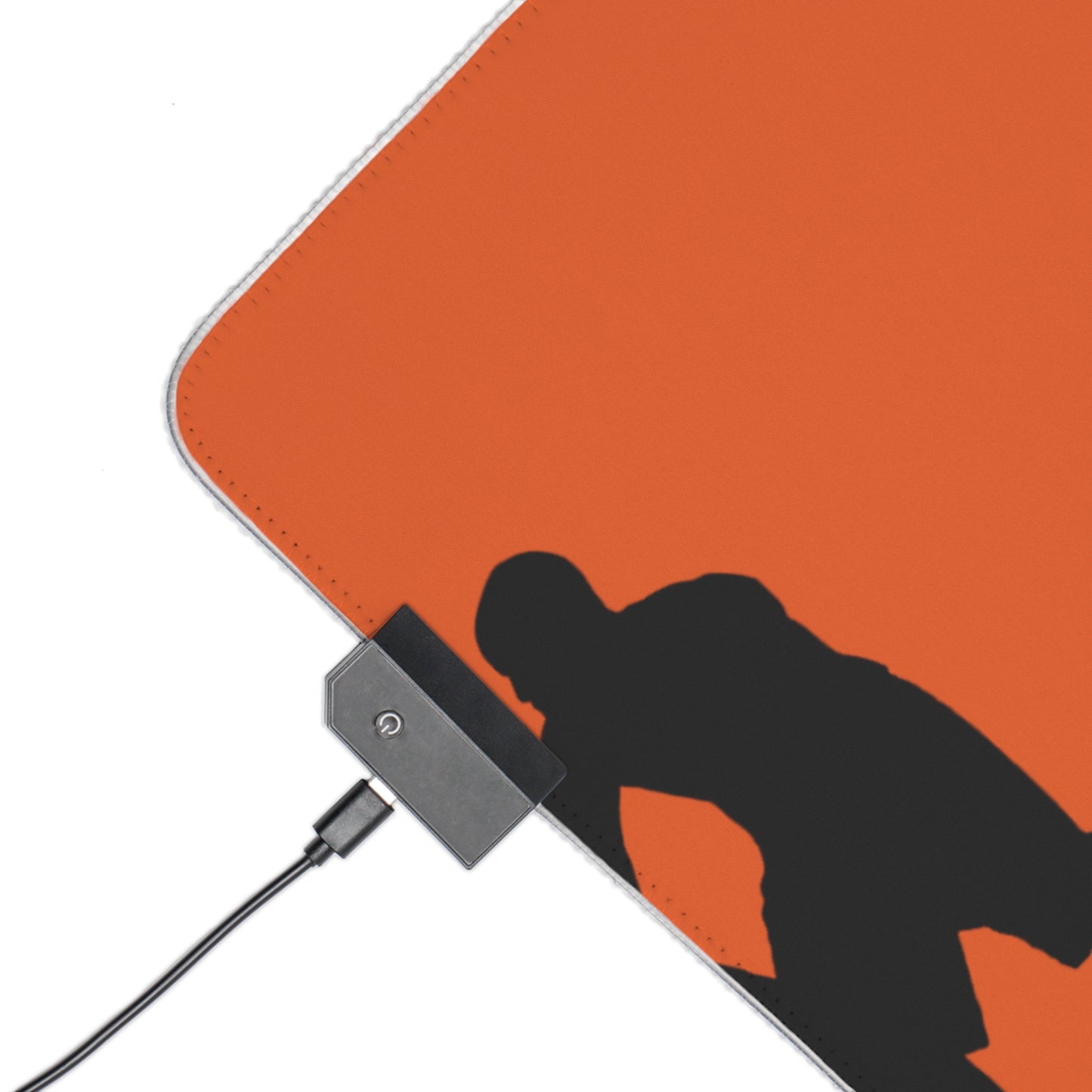 LED Gaming Mouse Pad: Basketball Orange