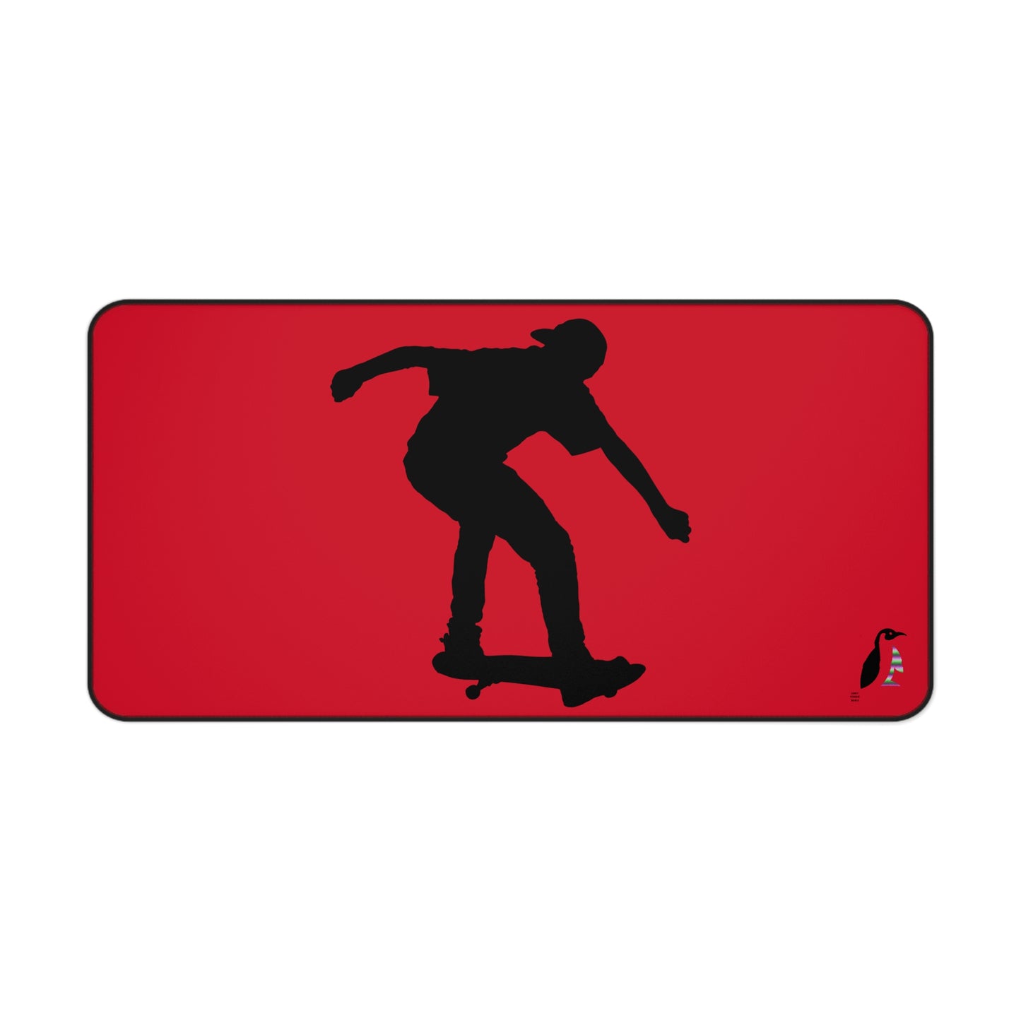 Desk Mat: Skateboarding Dark Red