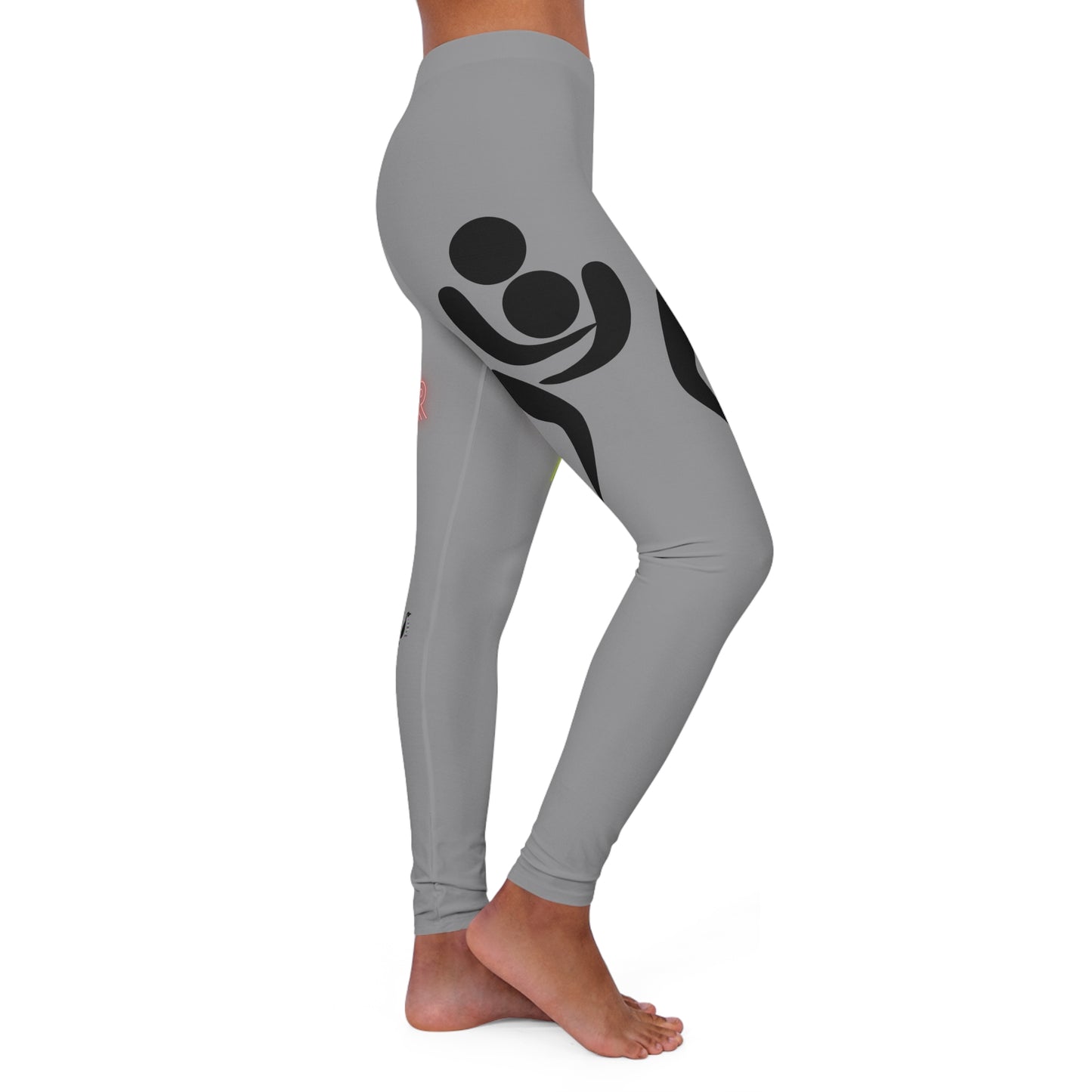 Women's Spandex Leggings: Wrestling Grey